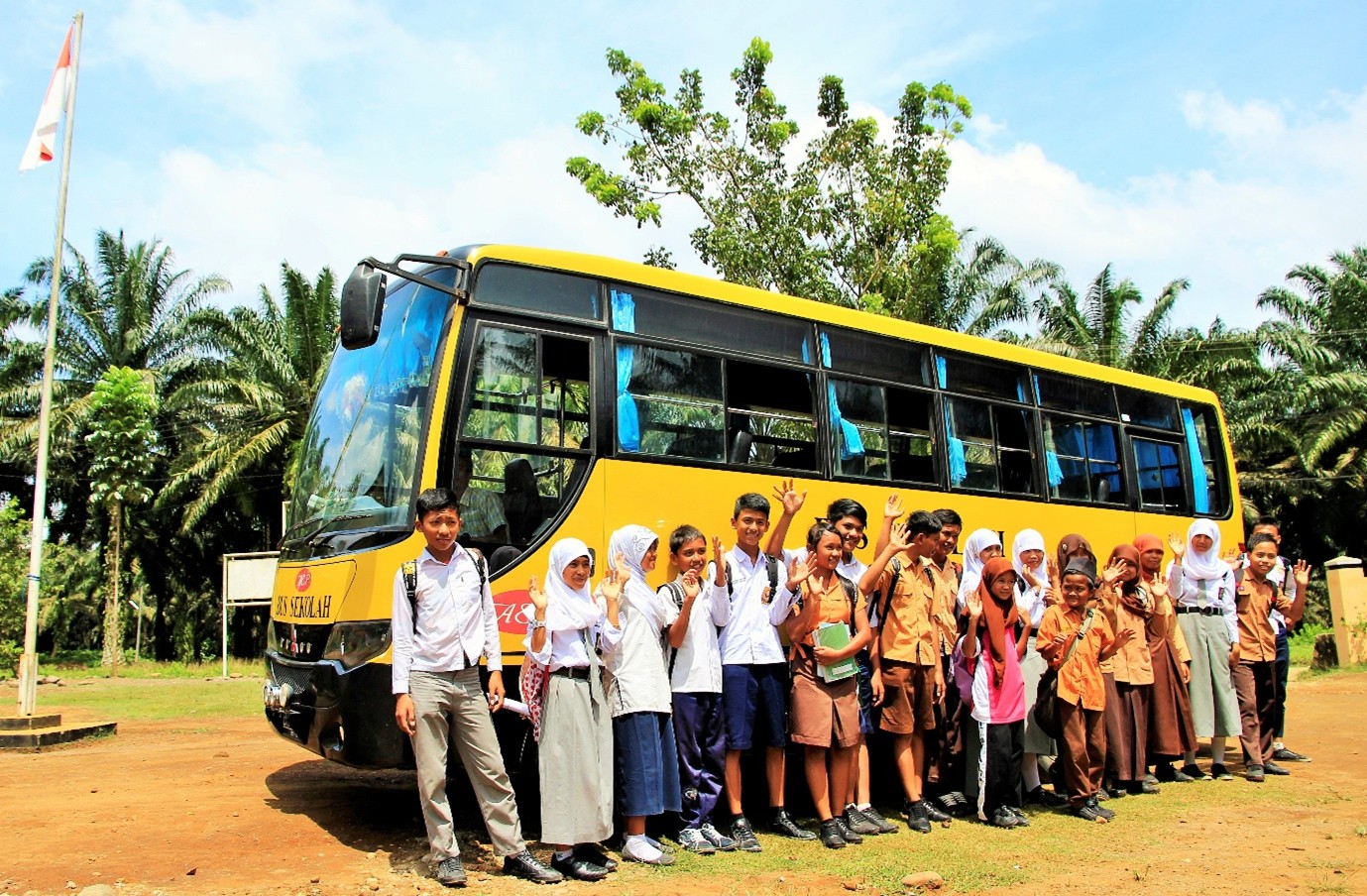 Schoolchildren Taking Photos